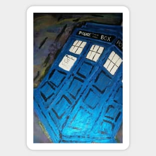 phone box Sticker